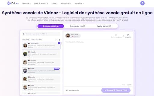 Convertissez du texte en audio avec Vidnoz : Une r&eacute;volution de synth&egrave;se vocale avec l’intelligence artificielle
